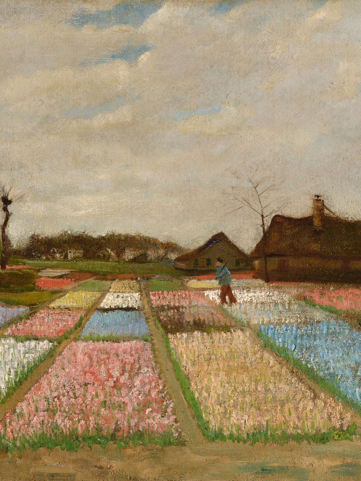 Papier peint panoramique Champs de Tulipes d'après Vincent van Gogh