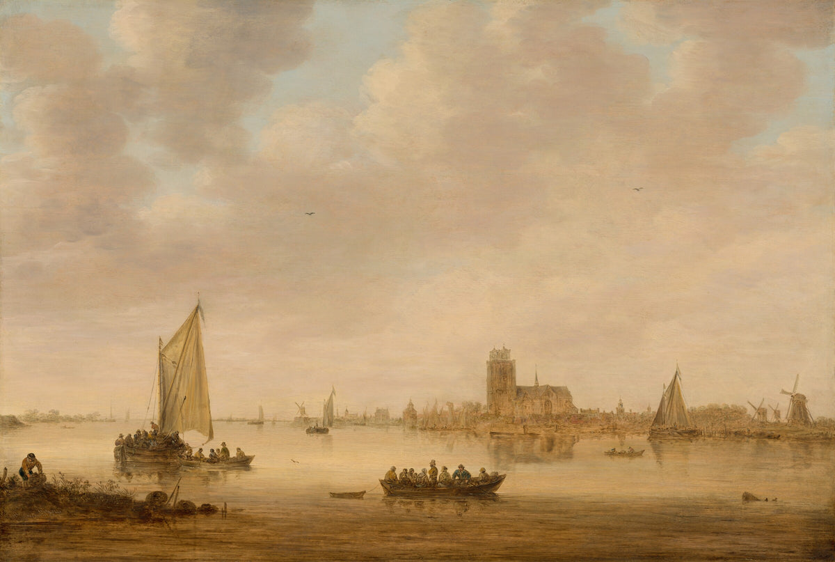 View of Dordrecht from the Dordtse Kil, Jan van Goyen, 1644, National Gallery of Art