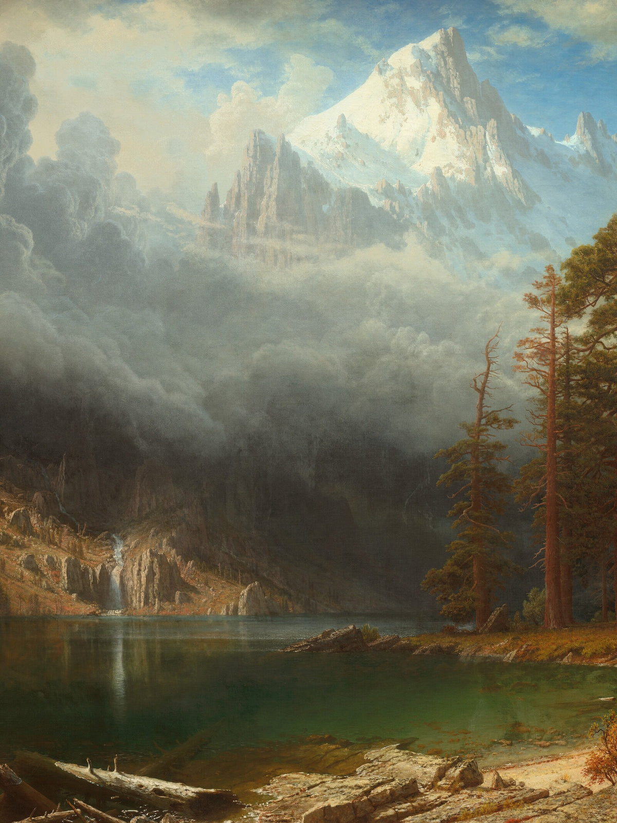 Papier peint panoramique Lac Miroir d'après Albert Bierstadt