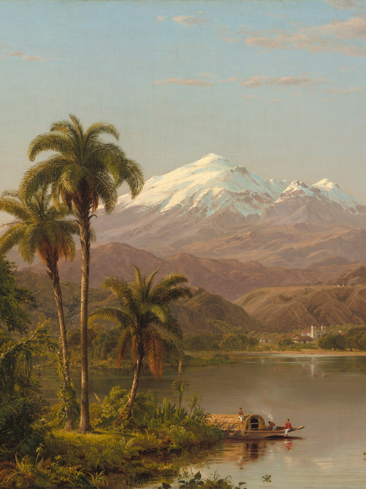 Papier peint panoramique Palmes Tamaca d'après Frederic Edwin Church