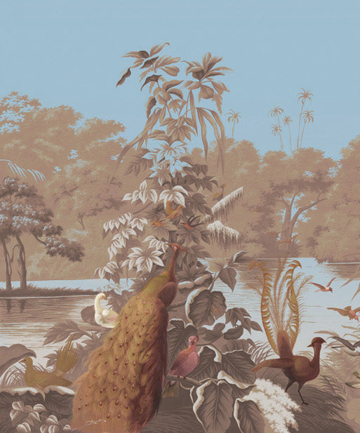 Papier peint panoramique Éden Exotique | Jean-Gabriel Charvet Maison Soubise