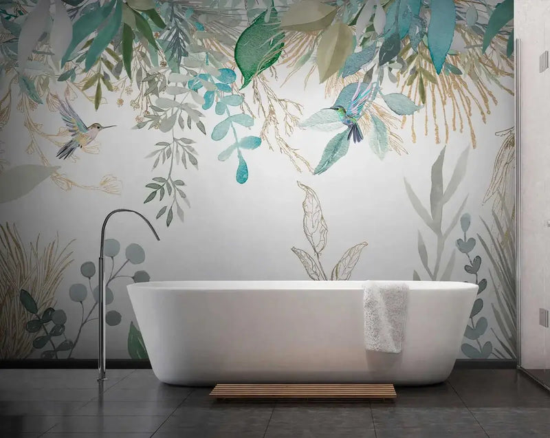 Papier peint panoramique pour la salle de bain | Émile Gallé Maison Soubise