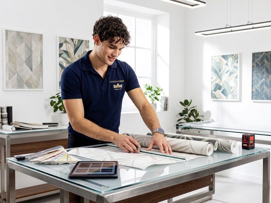 Cedric, dans l'atelier, à Paris