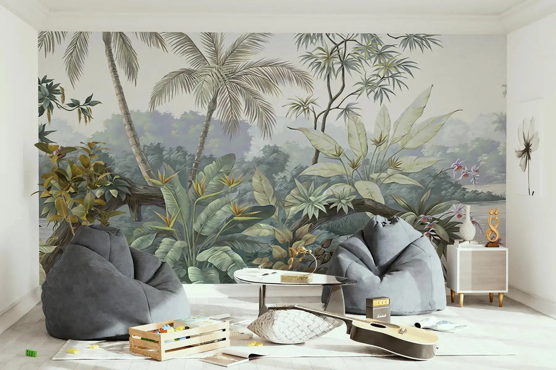 Papier peint panoramique forêt profonde | Théodore Rousseau Maison Soubise