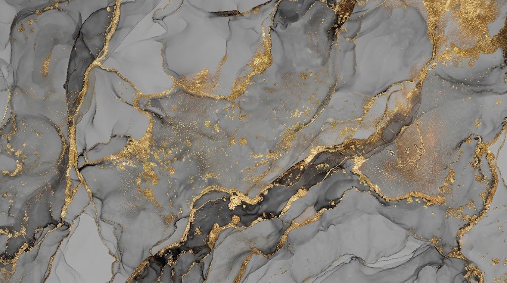 Papier peint panoramique effet marbre doré inspiré de Gian Lorenzo Bernini – décor luxe Maison Soubise