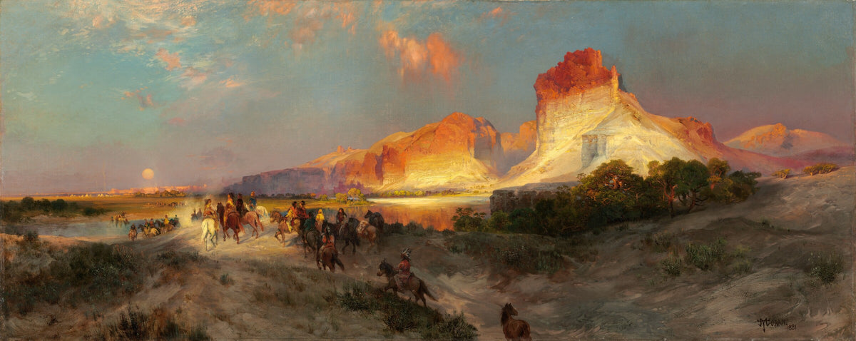 Green River Cliffs Wyoming, Thomas Moran, 1881, National Gallery of Art