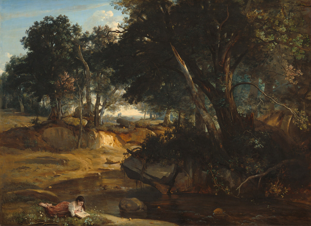 Forest of Fontainebleau, Camille Corot, 1834, National Gallery of Art