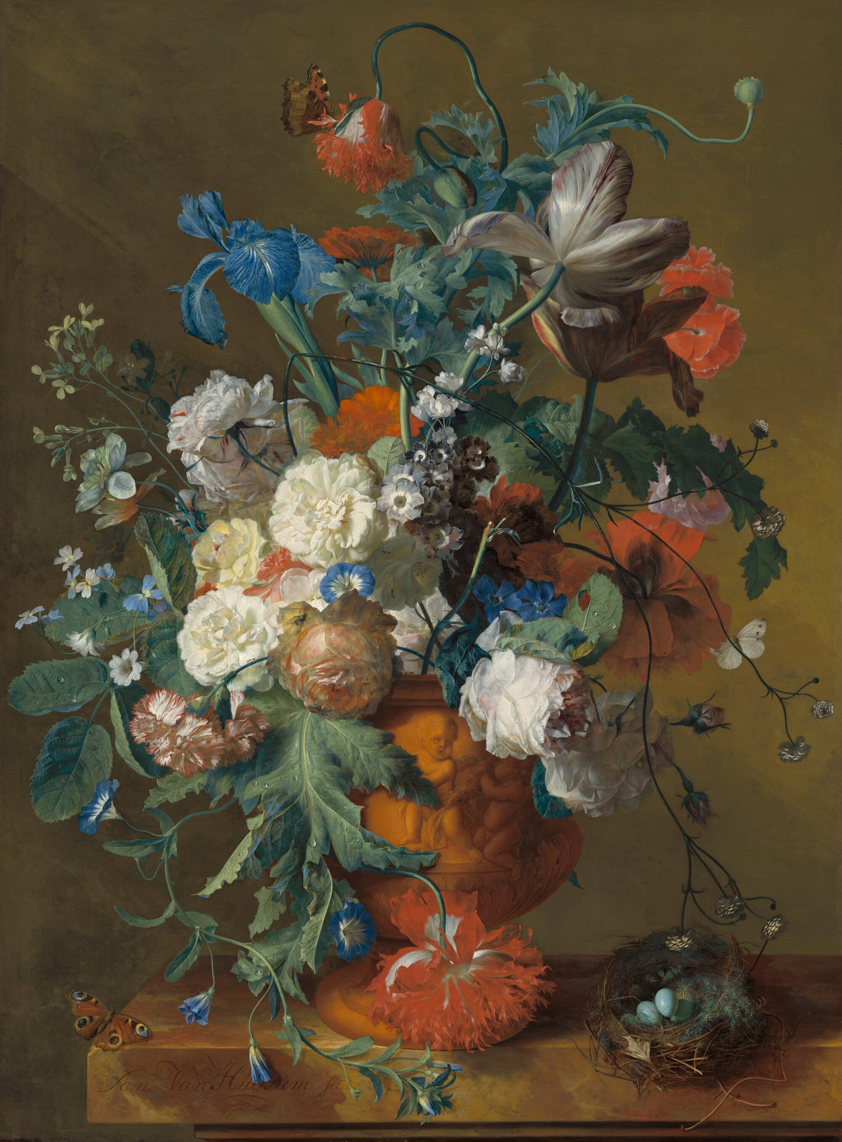 Flowers in an Urn, Jan van Huysum, National Gallery of Art